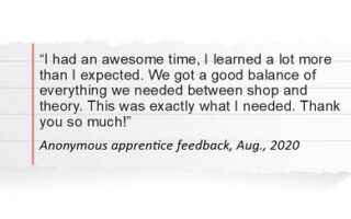 Apprentice Testimonials